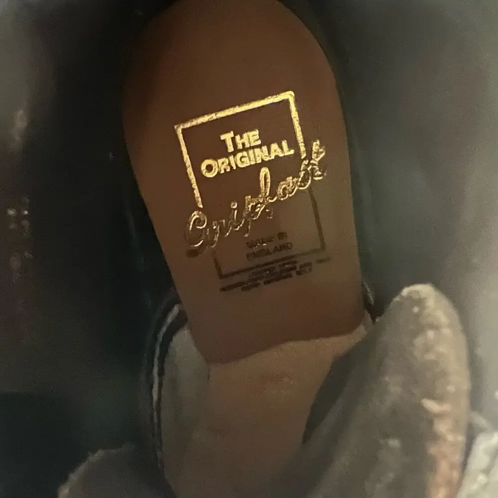 Original Gripfast Black Cap 6 Eye Steel Toe Leather Combat Boots Size 3.5 UK - Picture 7 of 14